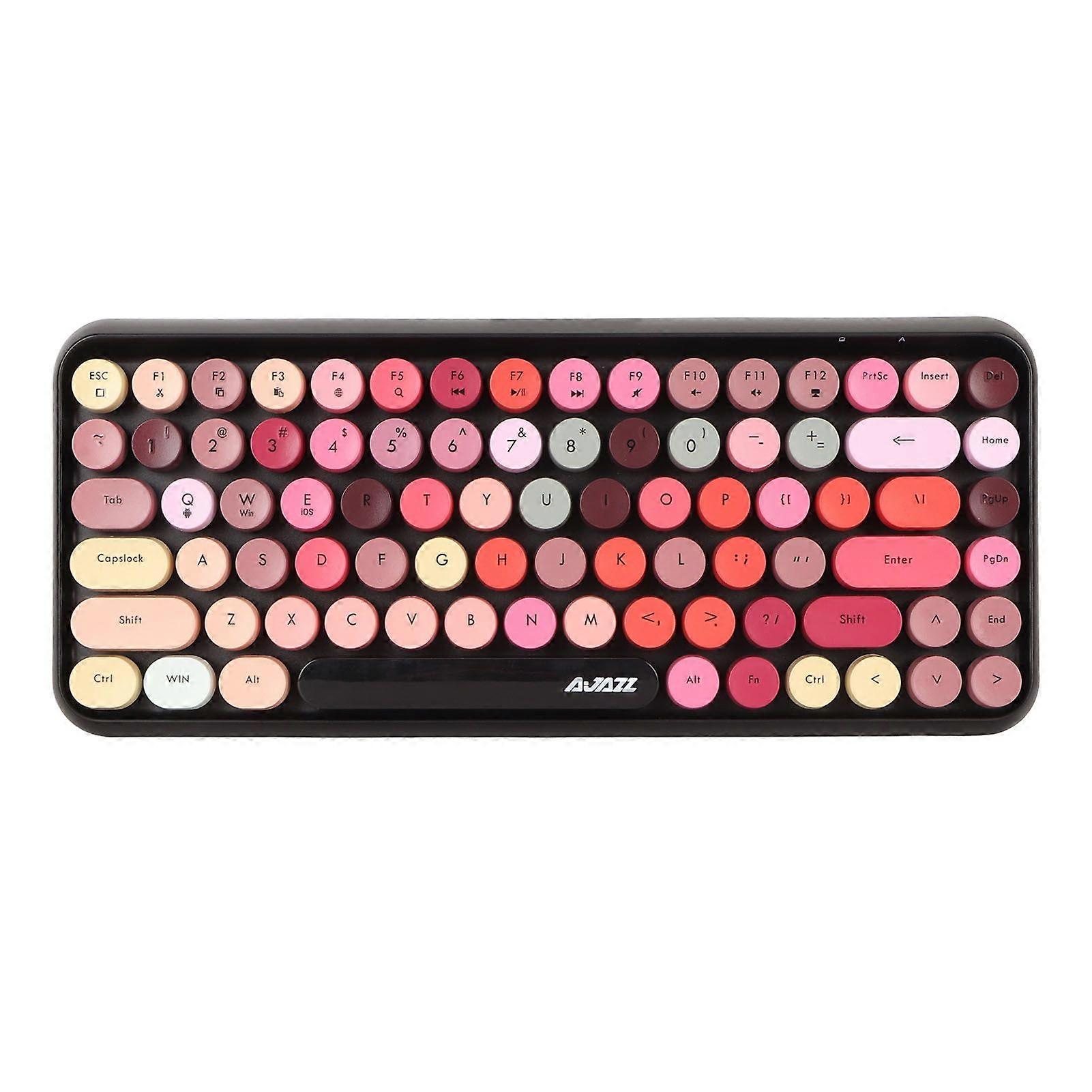 Wireless Bluetooth Keyboard 84 Keys Stable Transmission Portable Universal Fit for PC Laptop Phone