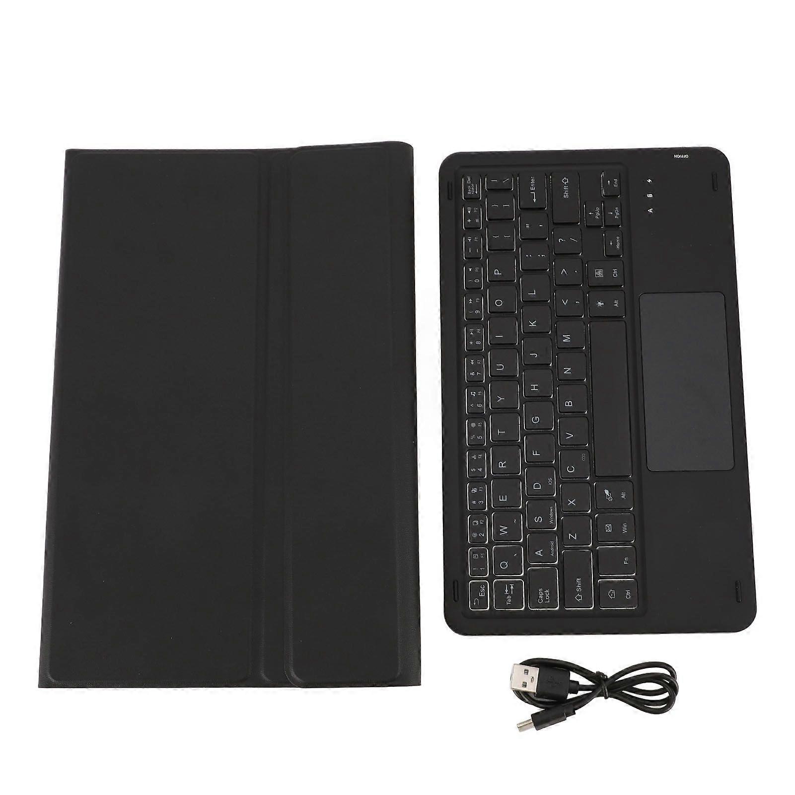 Keyboard Protective Case for Fire Maximum 11 11.0 Inch Tablet 7 Color Backlit Detachable BT Keyboard with Pen Holder Black