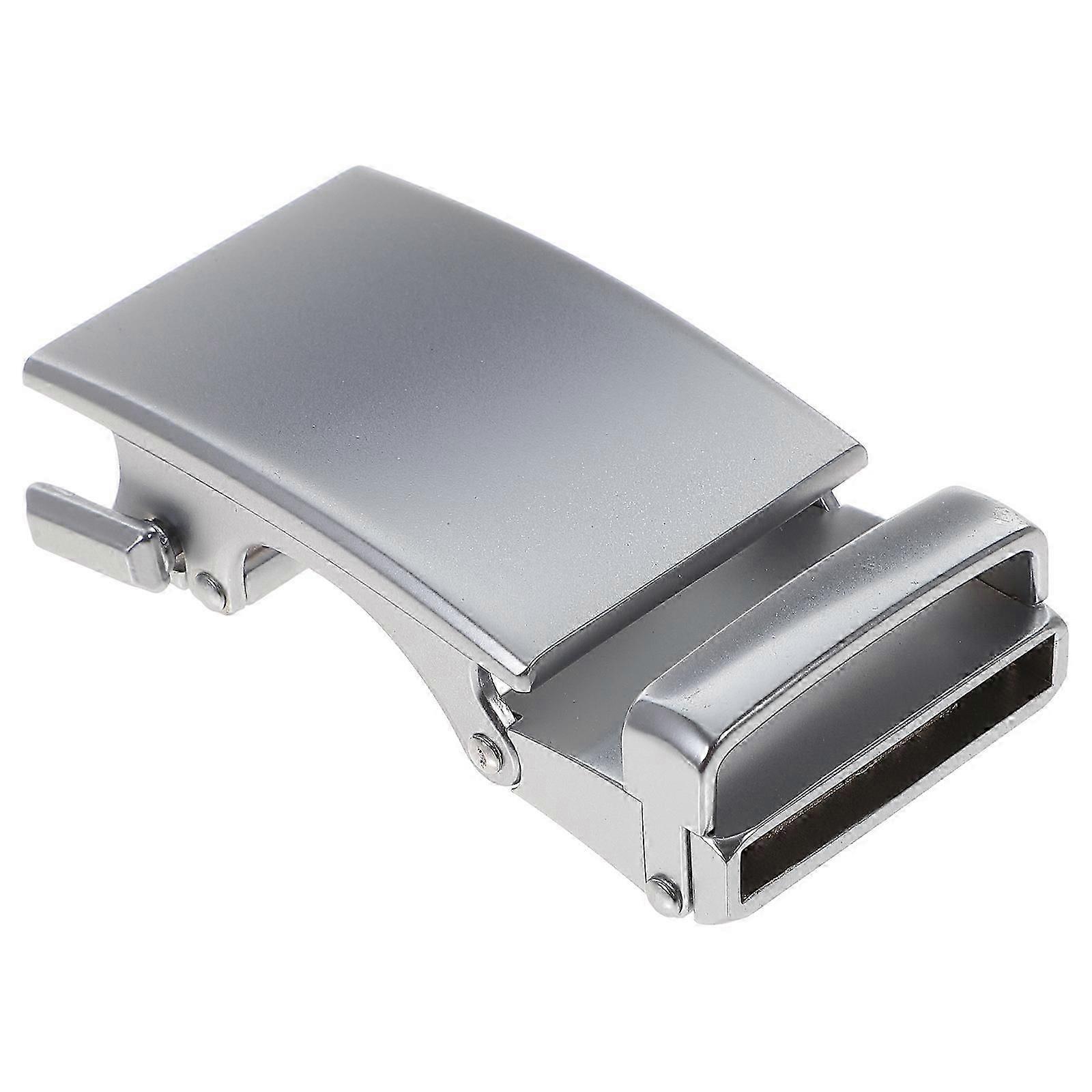 1 قطعة أزياء الرجال سبائك الأعمال التلقائي مشبك فريدة من نوعها رجالي لوحة حزام أبازيم للحزام (فضي)