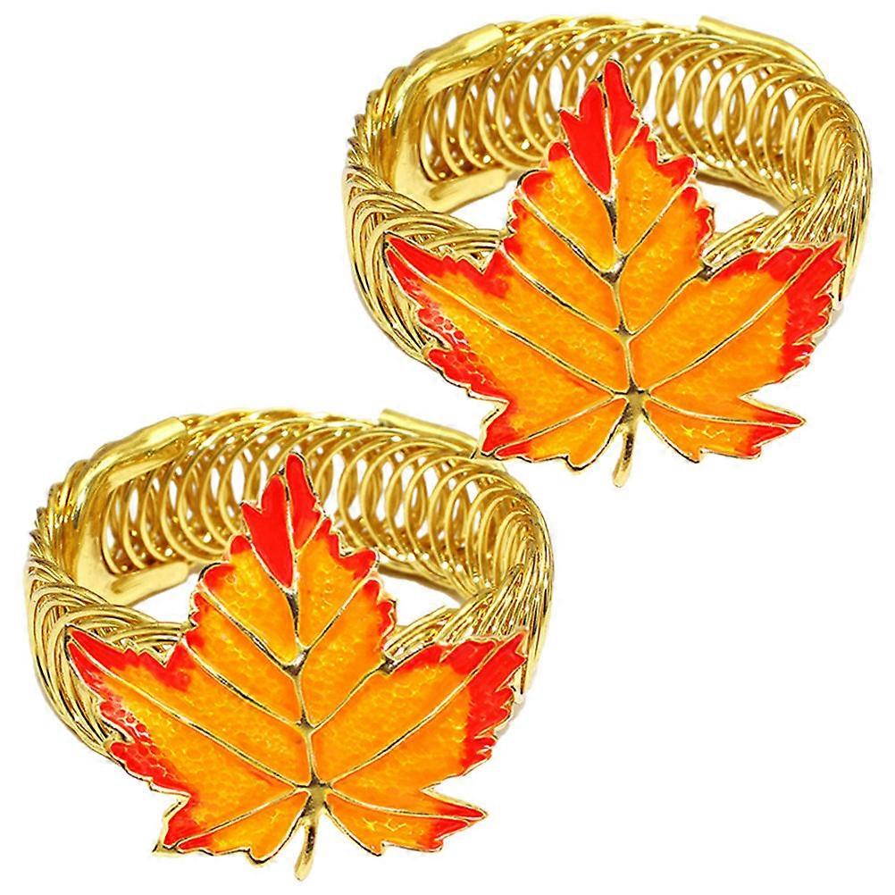 Curtain Holdbacks Maple Leaf Curtain Ties for Drapes 4Pcs Metal Spring Holders