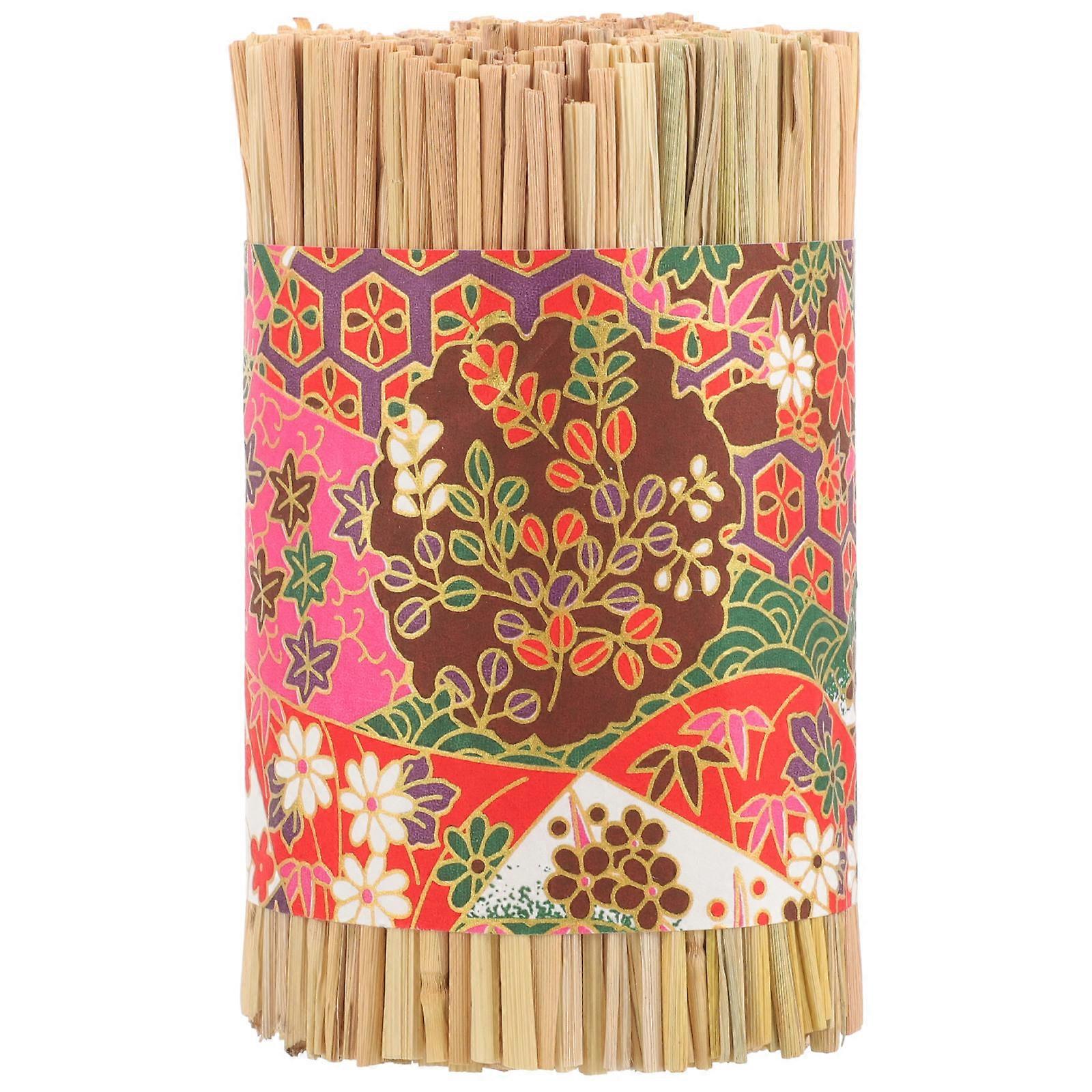 Straw Flower Holder for Decoration Flower Arrangement Holder with Paper