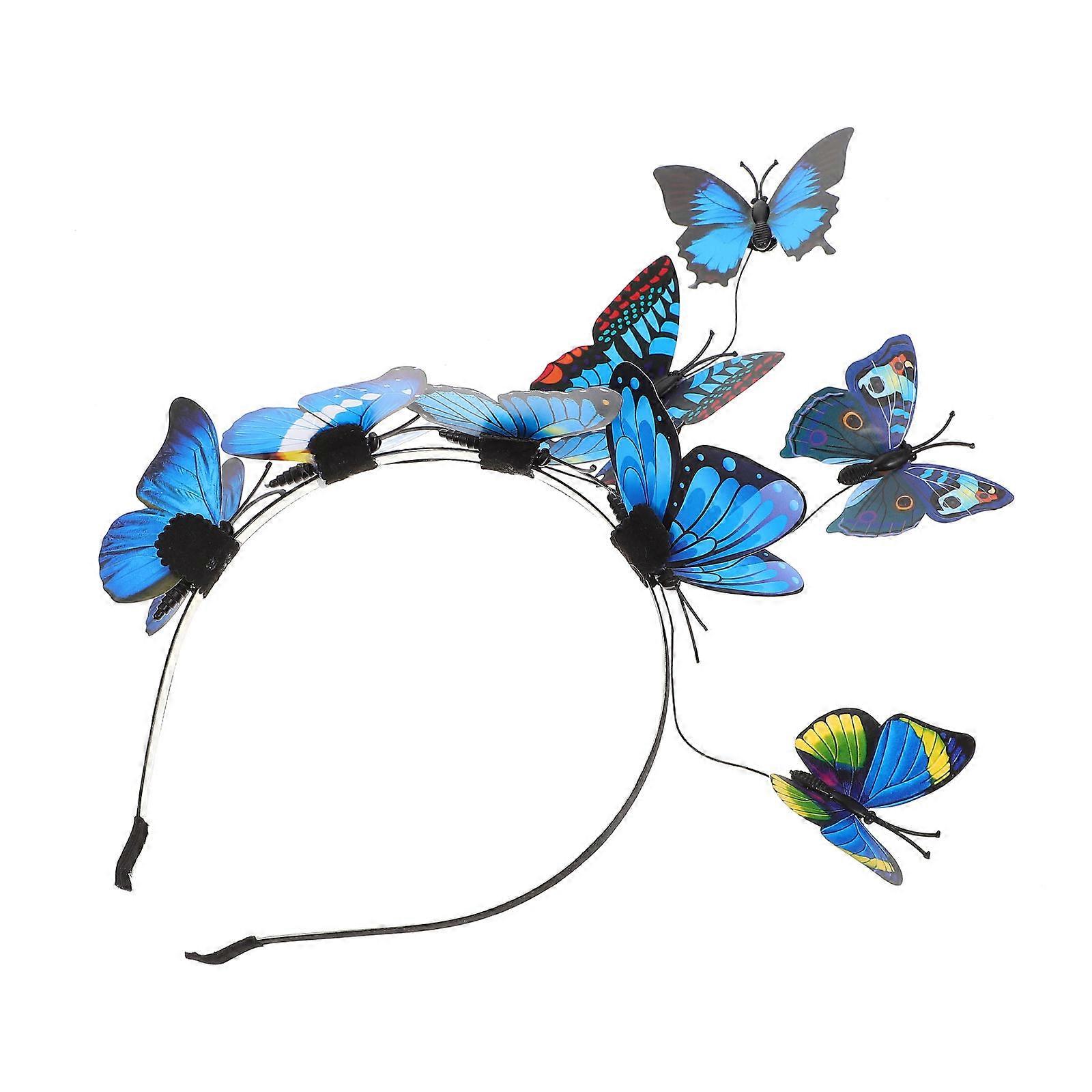 Butterfly Headband Halloween Headband Women Plastic Multicolor Accessory 1Pack