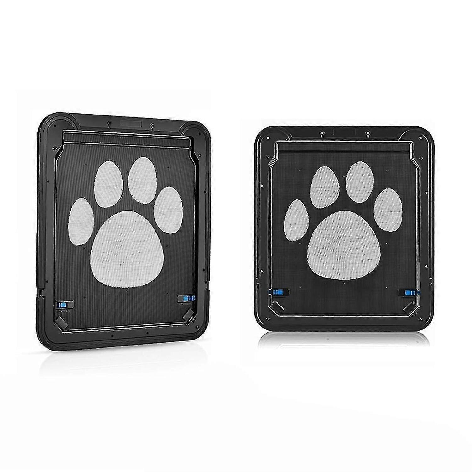 Pet Door Safety Locking With Locking Magnetic Screen