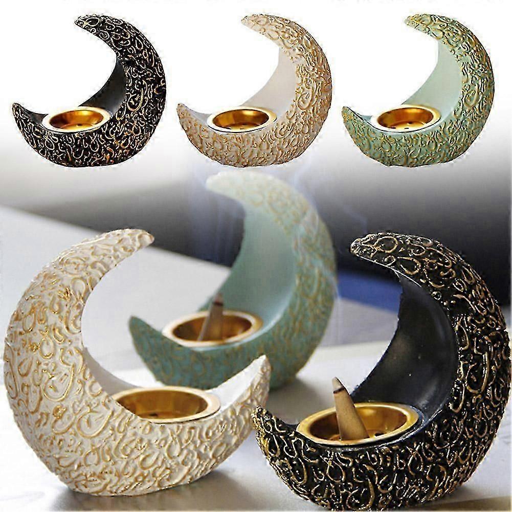 Eid Ramadan Middle East Arab Style Incense Burner Crescent Shaped for Home-Decor