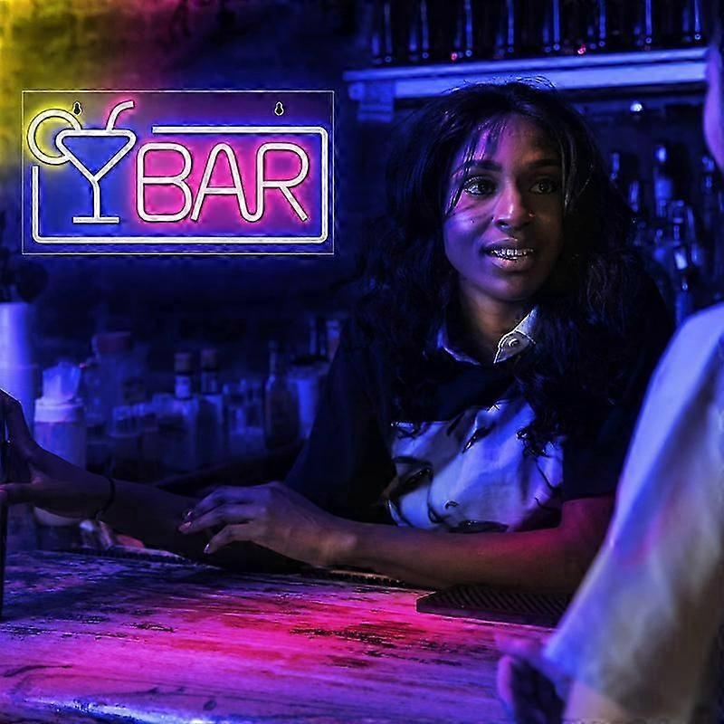 Led Neon Bar Glass Shape Sign Light Indoor Bedroom Wall Decorative Lamp Christmas Party Bar Decorative Light Neon Night Light
