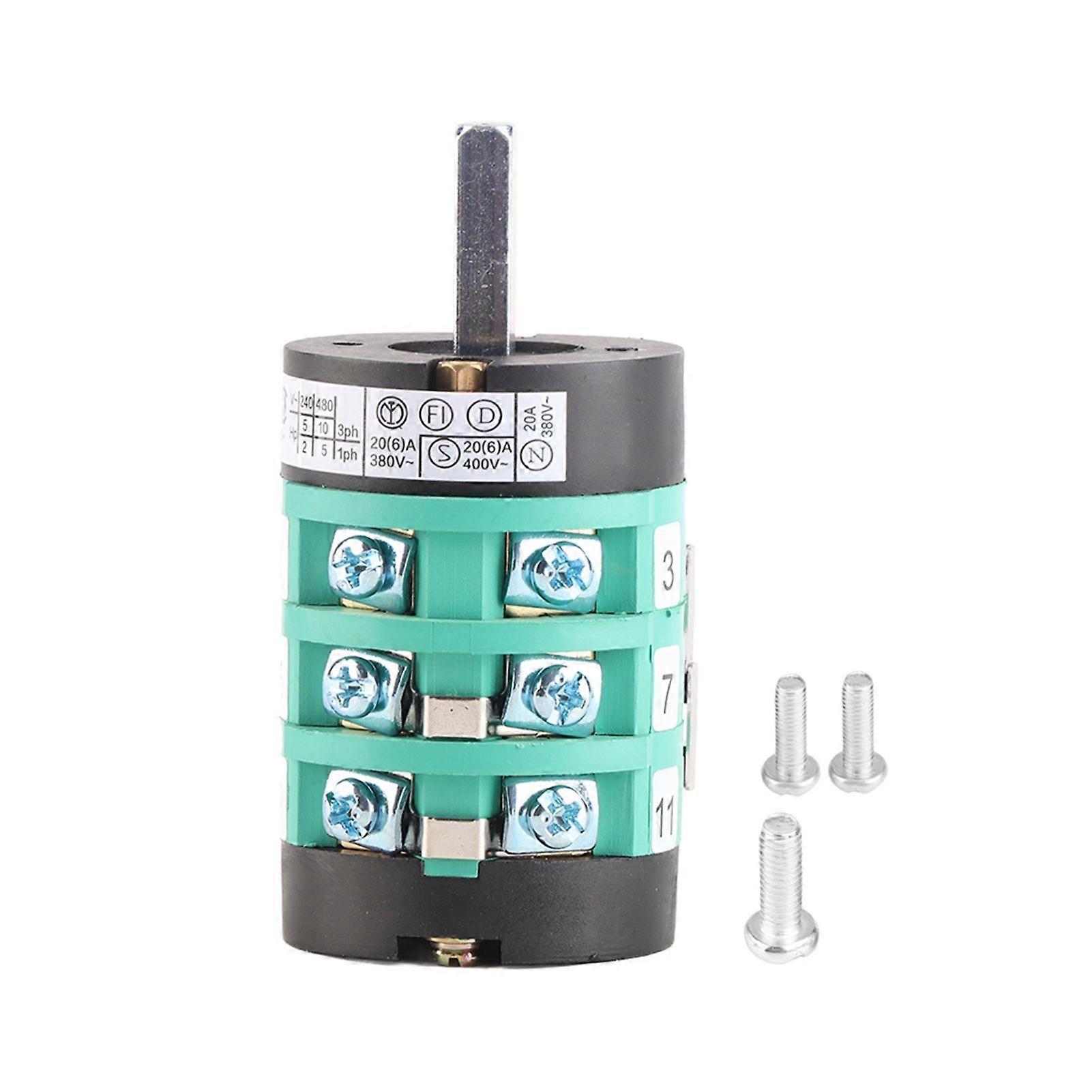 /380V Tire Changer Machine Motor Forward Reverse Switch Turn Table Pedal Switch 20A (A)