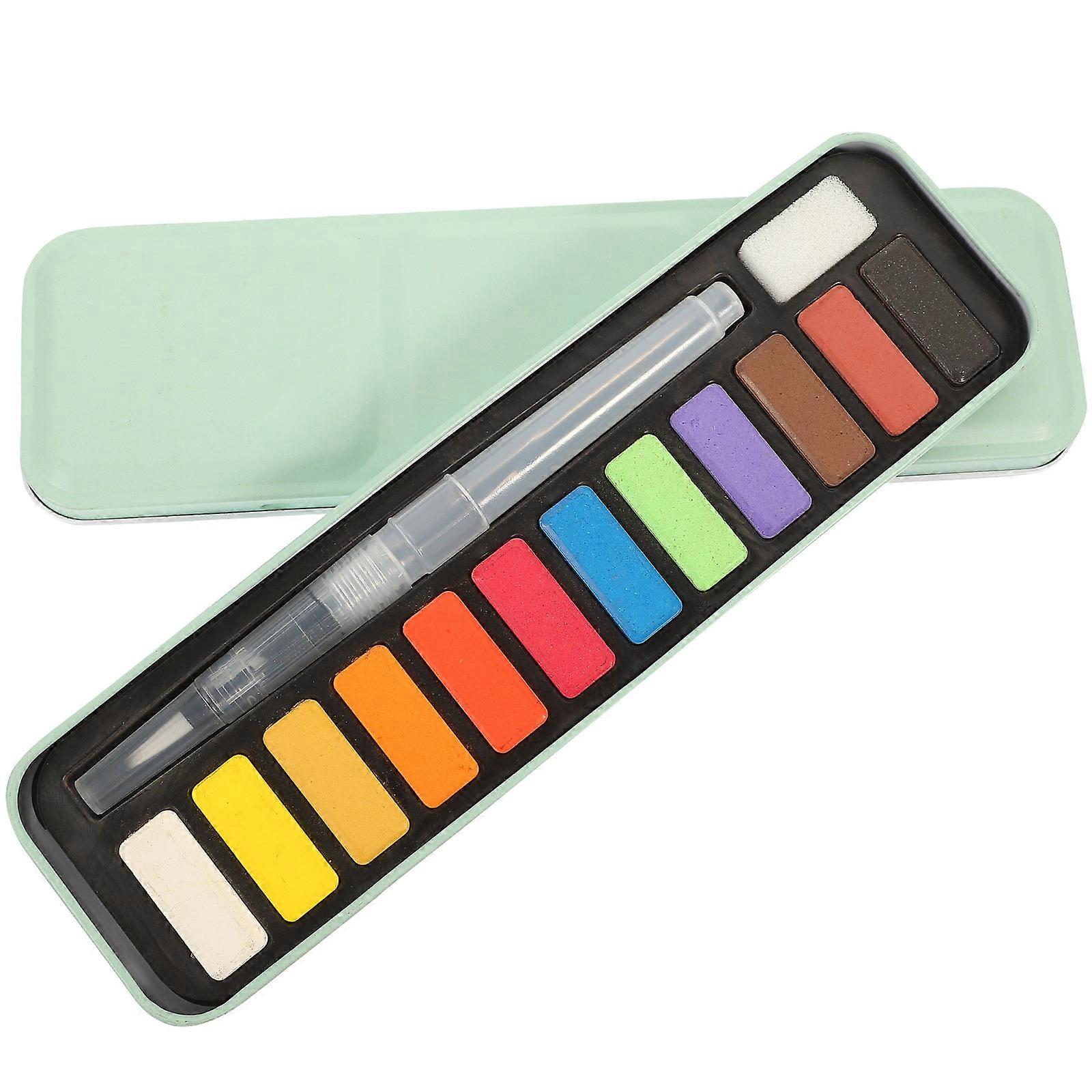 Solid Pigment Watercolor Paint Set for Painting 1 Box Professional Kit