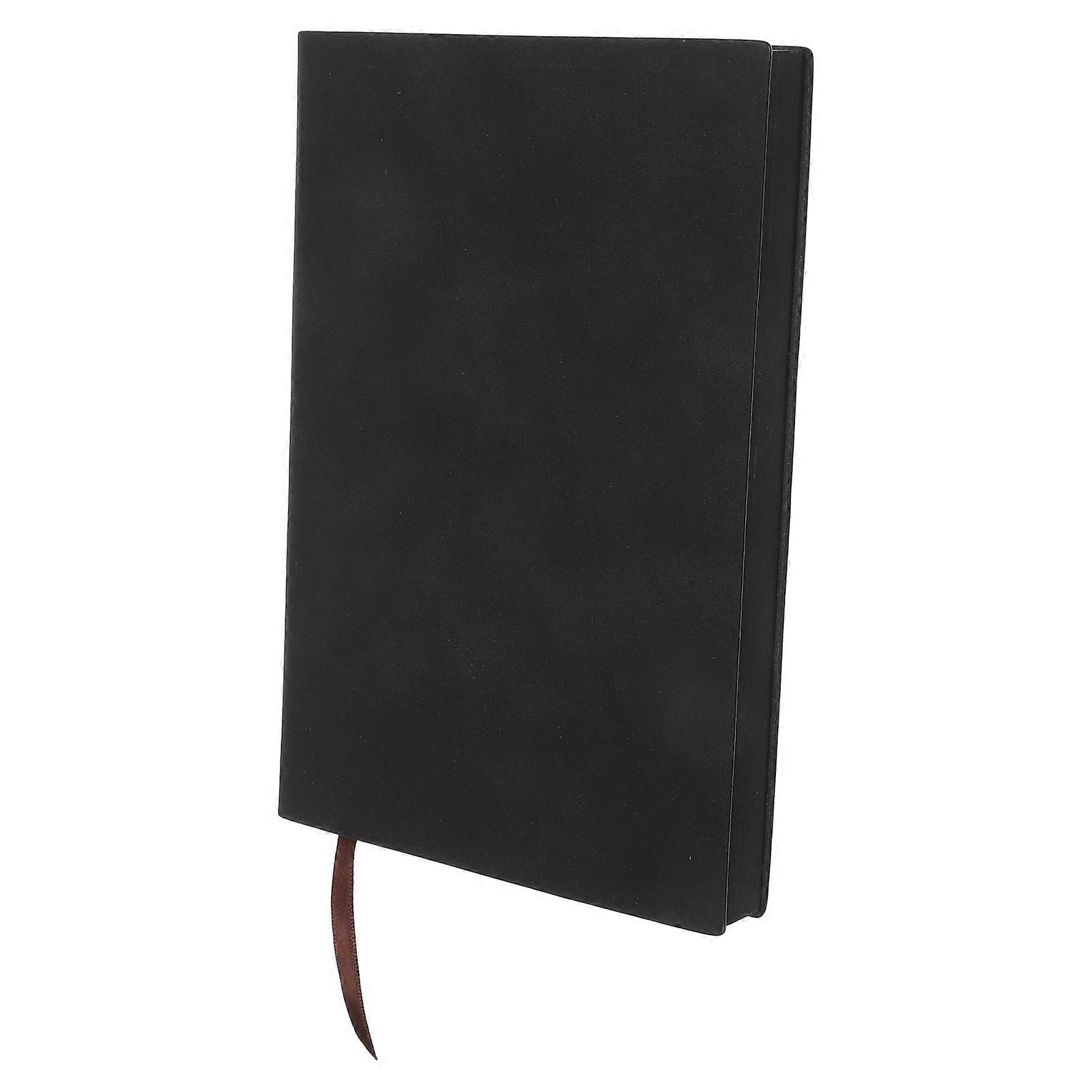 Black A5 Notebook for Writing Sketching 3Pcs Vintage Blank Pages Set