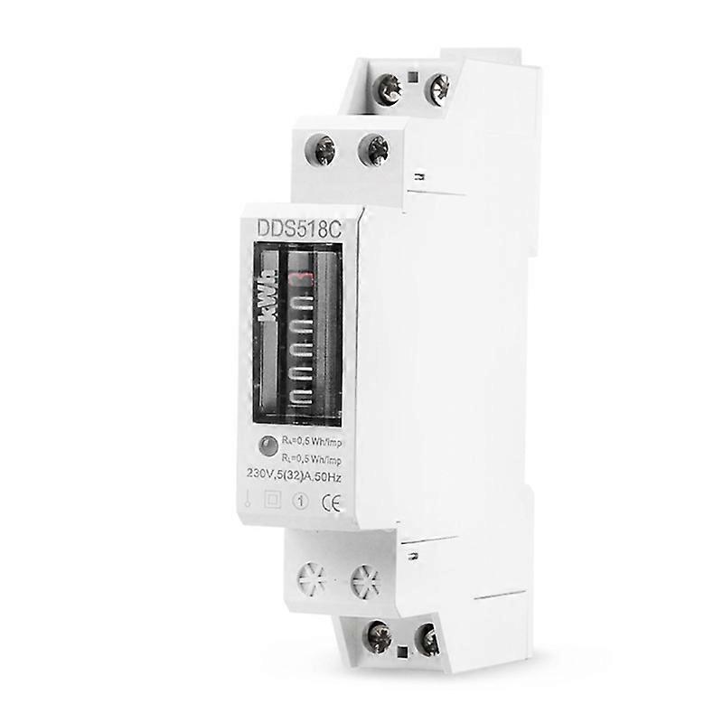Electronic Din Rail Single Phase Electricity Power Wattmeter Counter