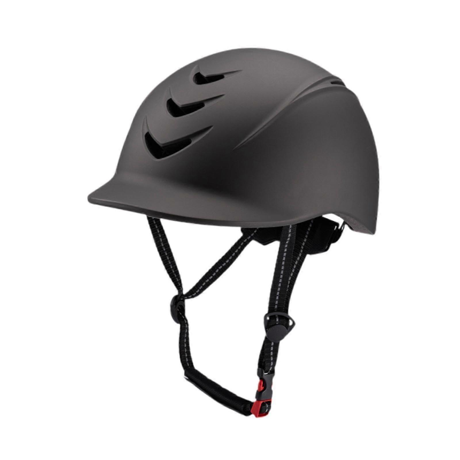 Equestrian Helmet With Removable Liner And Multi Ventilation Holes And Adjustable Fit For Horse Riding And Cycling