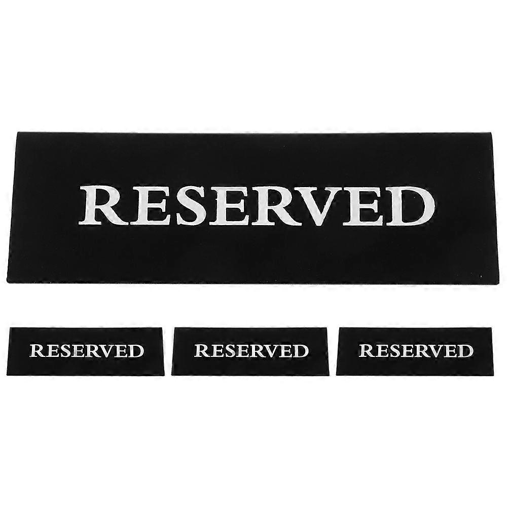 Elegant Black Acrylic Reserved Table Signs 16 Pcs For Weddings Ceremonies Events Clear Identification