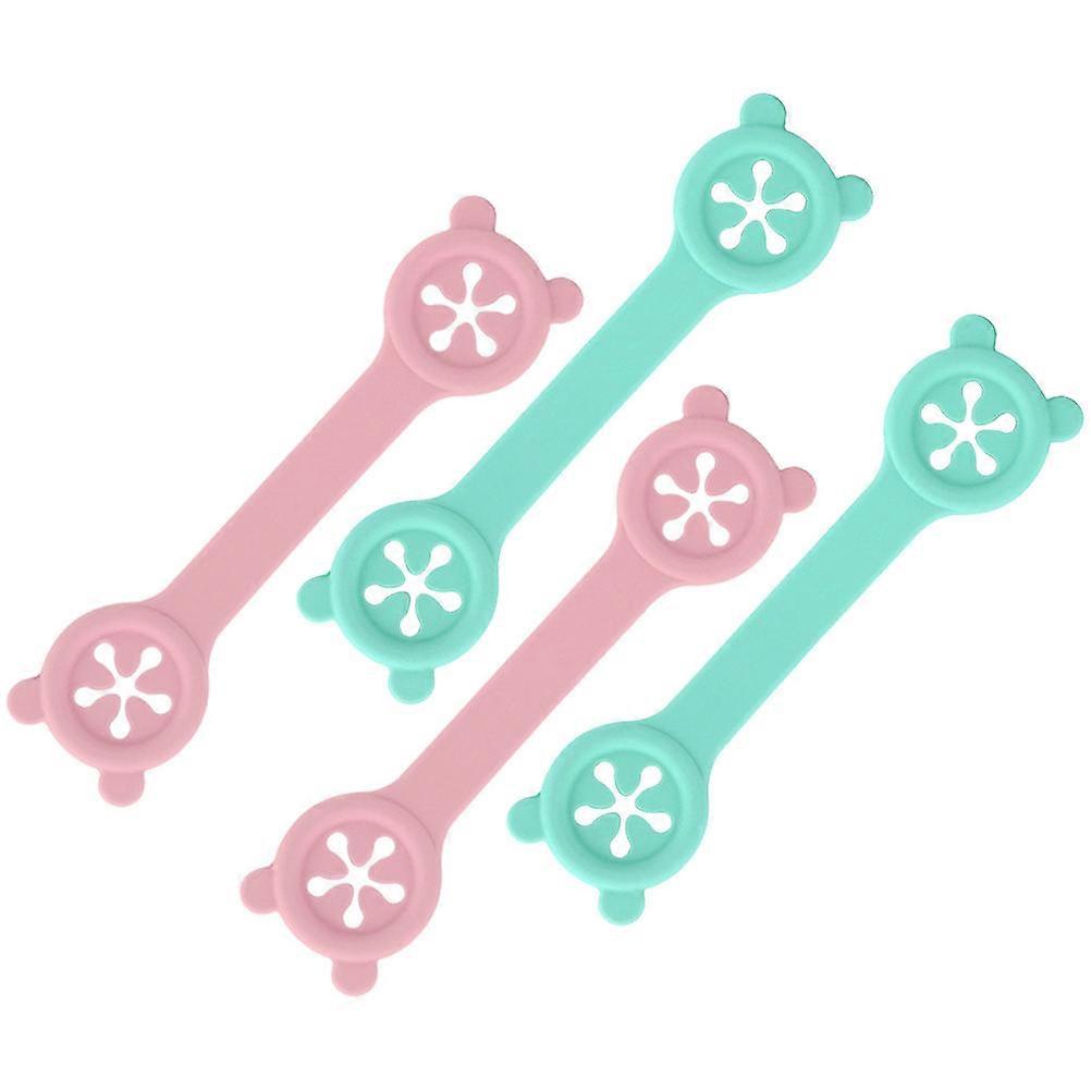 8Pcs Silicone Baby Feeding Towel Clamps Rectangular Shape Bibs For Infants And Toddlers Fix Bib During Daily Use