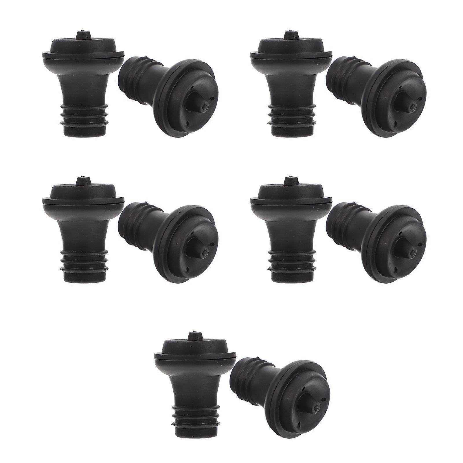 Vacuum Stoppers In Black For Red And Preservation 20 Pcs For Home And Bar Use