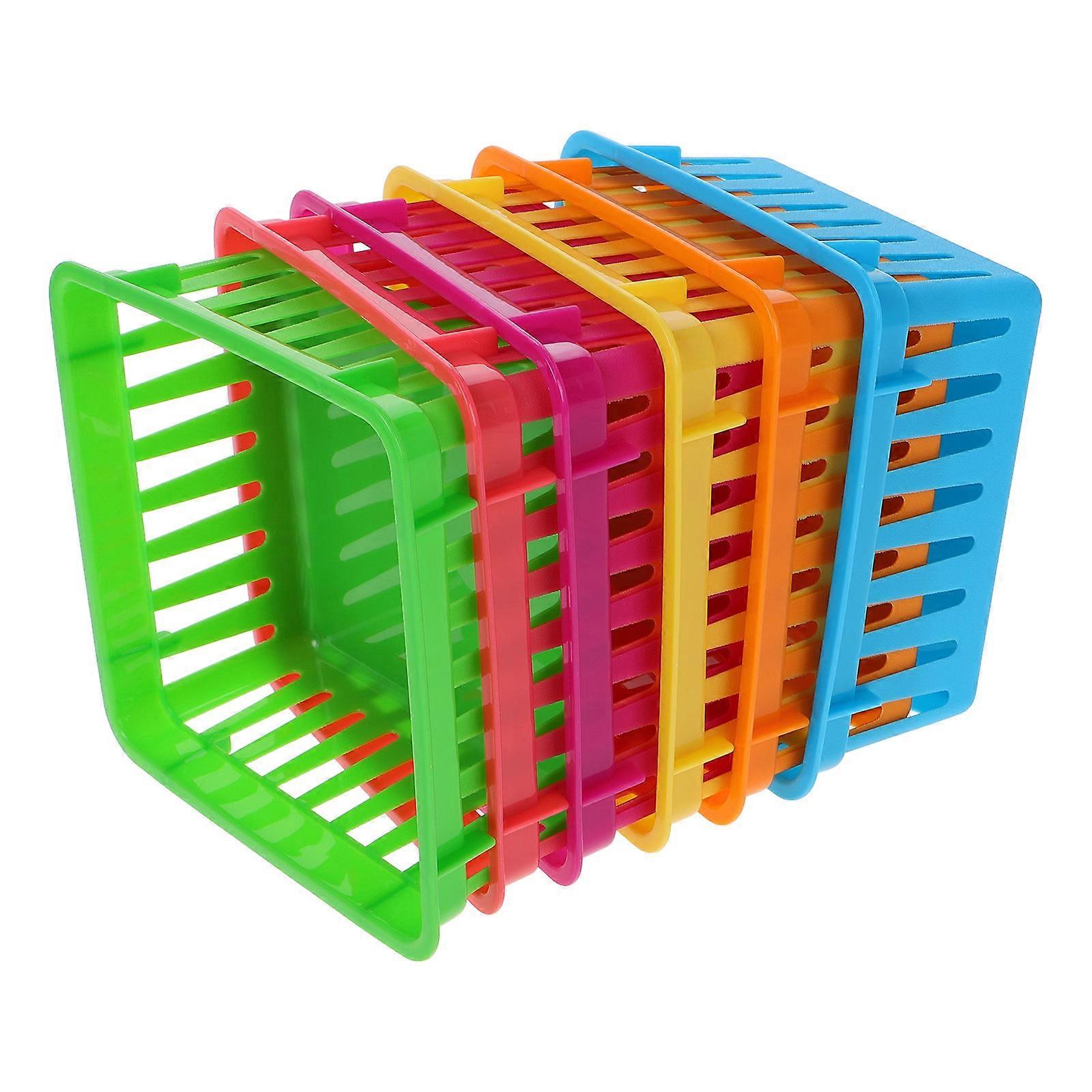 Plastic Storage Trays Classroom Desk Baskets for Pencil Organizing 30Pcs