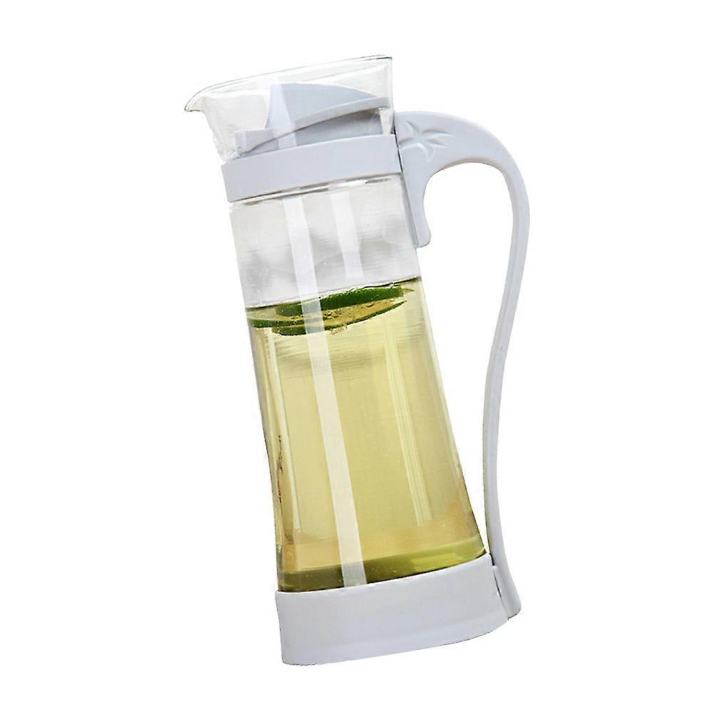 3Pcs Transparent Glass Water Kettle With Square Base For Serving Beverage During Thanksgiving And Outdoor Events 1200ml