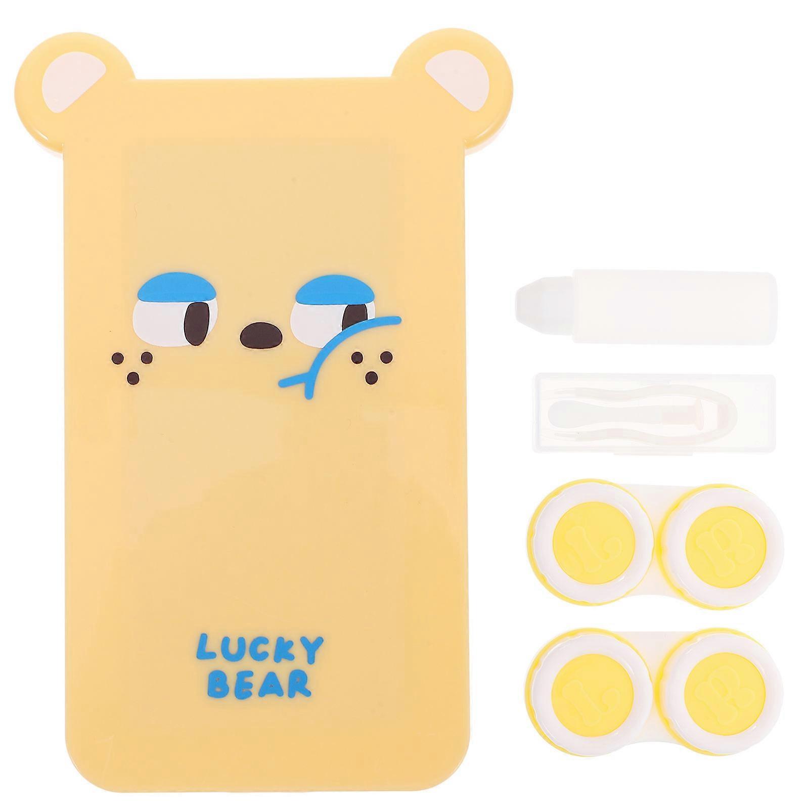 Contacts Lens Organizer Contact Case for Storage 3Sets Durable Cosmetic Container