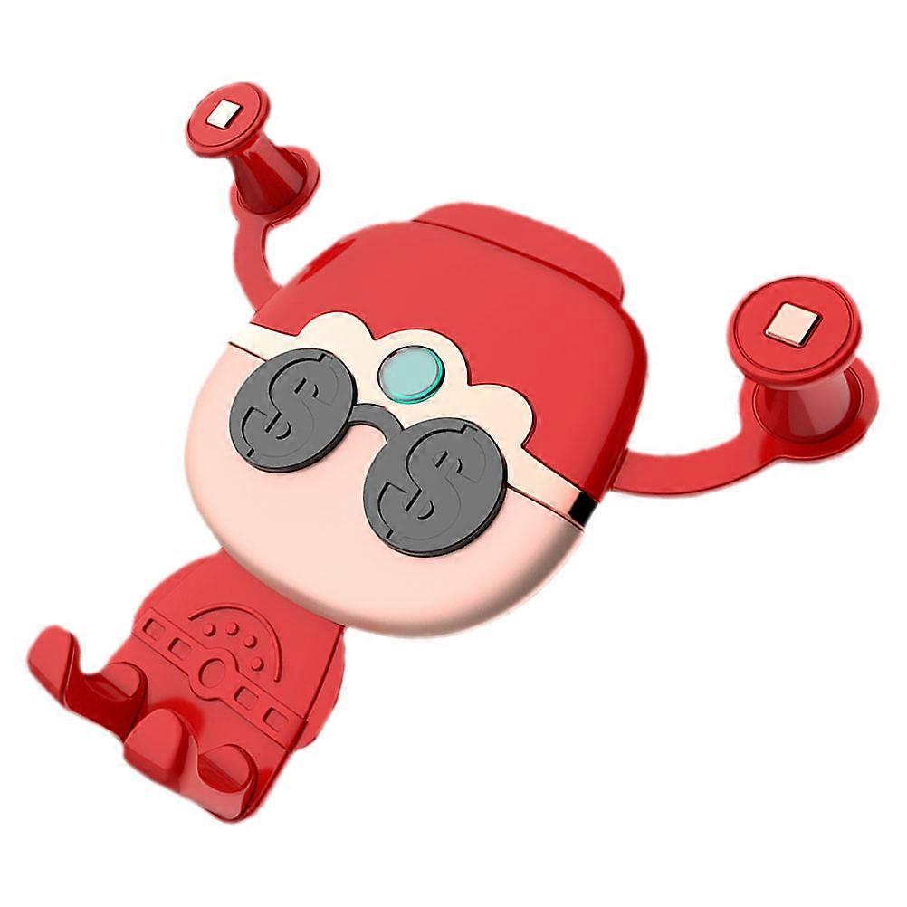 Red Car Phone Holder For Air Vents Vehicle Support With Safe Material Size 12.5X8Cm Adjustable Angle 5Pcs