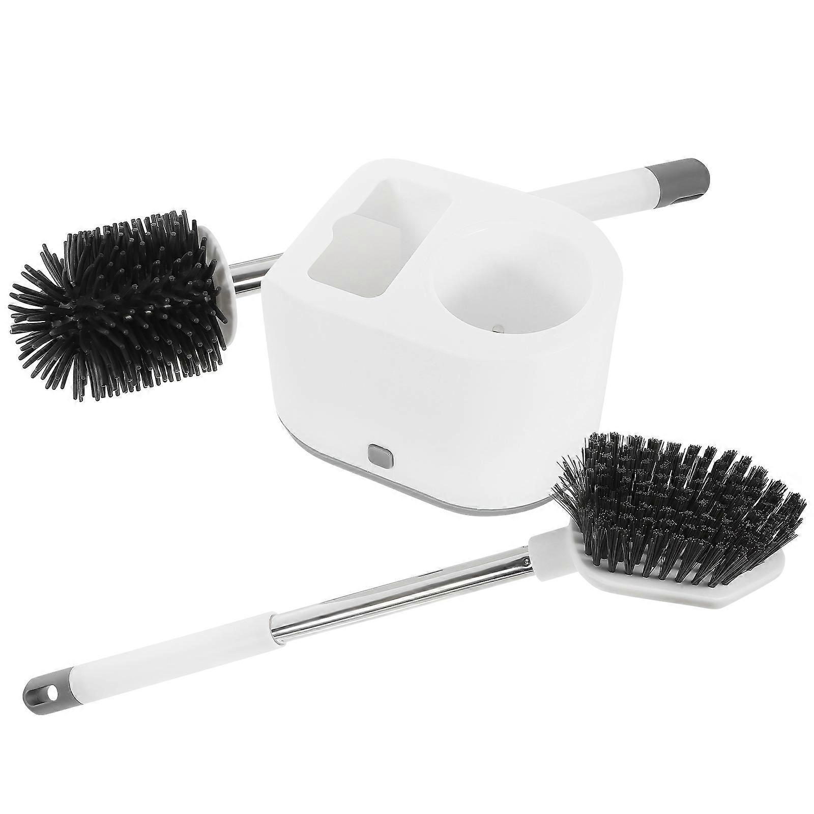 Space Saving Bathroom Cleaning Tool Wall Holder Set Easy To Use With 3 Sets Ergonomic Design