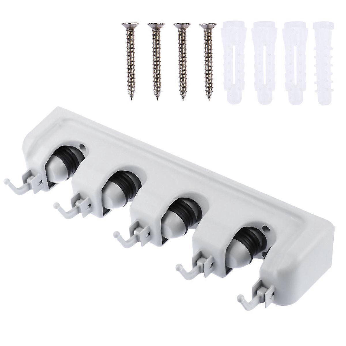 Cleaning Tools Organizer With Rectangular Shape Ideal For Home Users Featuring 3Pcs Mop Holder