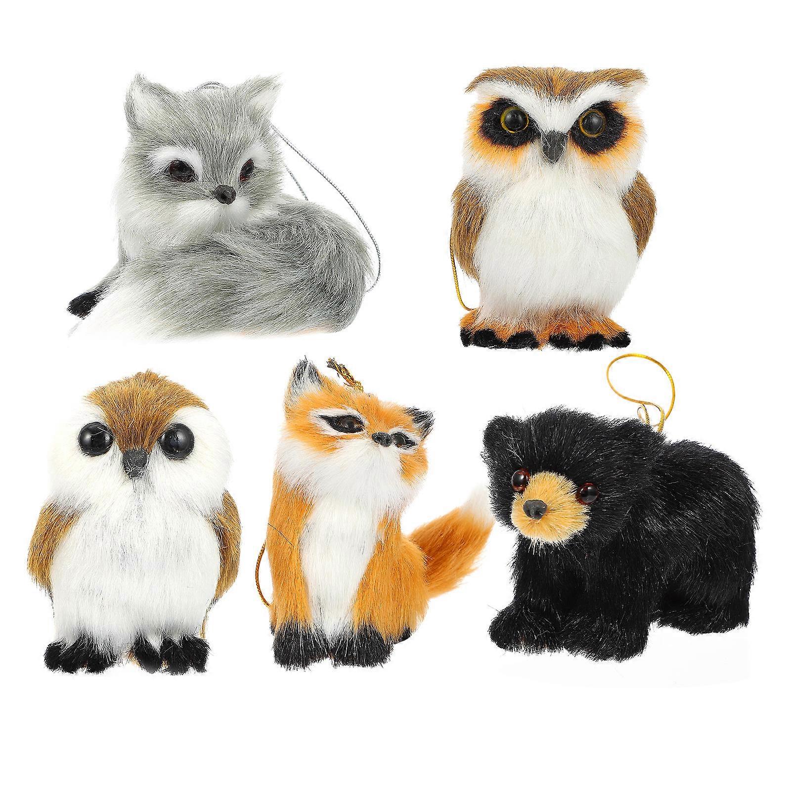 Lovely Xmas Hanging Decor for Plush Pendant 40Pcs Assorted Color