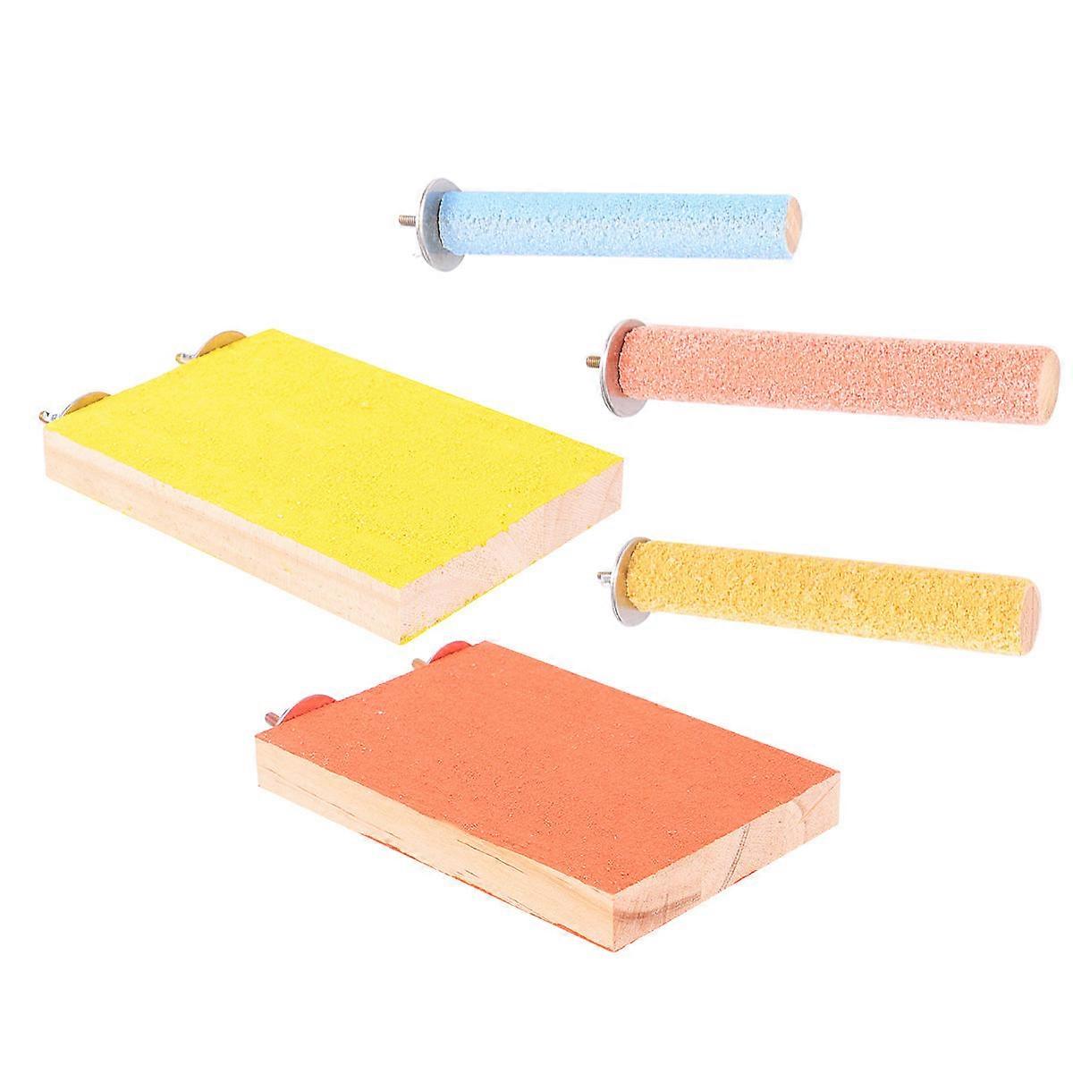 Parrot Stand Platform Bird Grinding Board for Claw Grinding 15Pcs