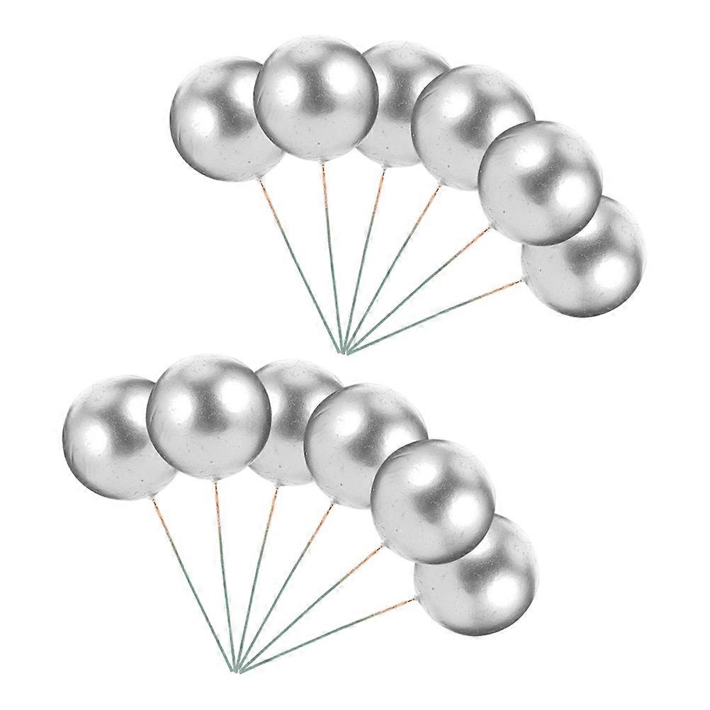 Balls Cake Picks for Decor with 36Pcs Cupcake Decorations