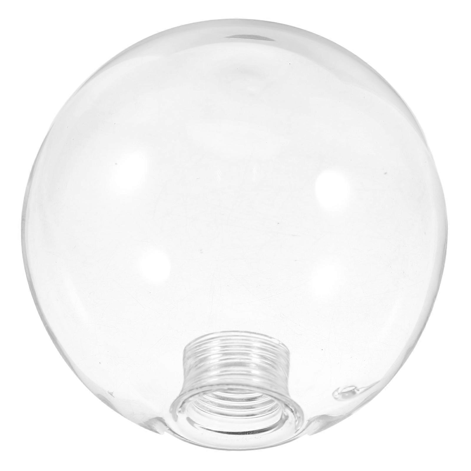 Glass Lamp Shade Globe Light Cover Accessory 2Pcs Transparent for Decor