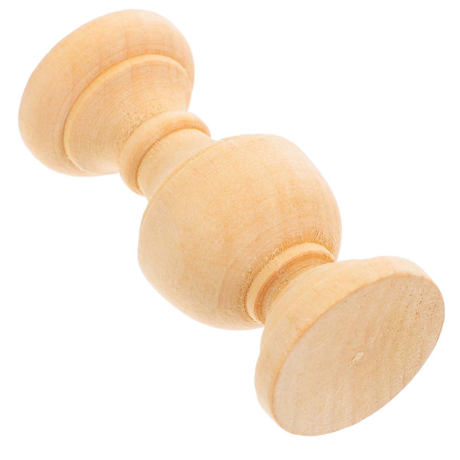 Unfinished Khaki Wood Baluster for Stair Railing Solid Craft Spindle