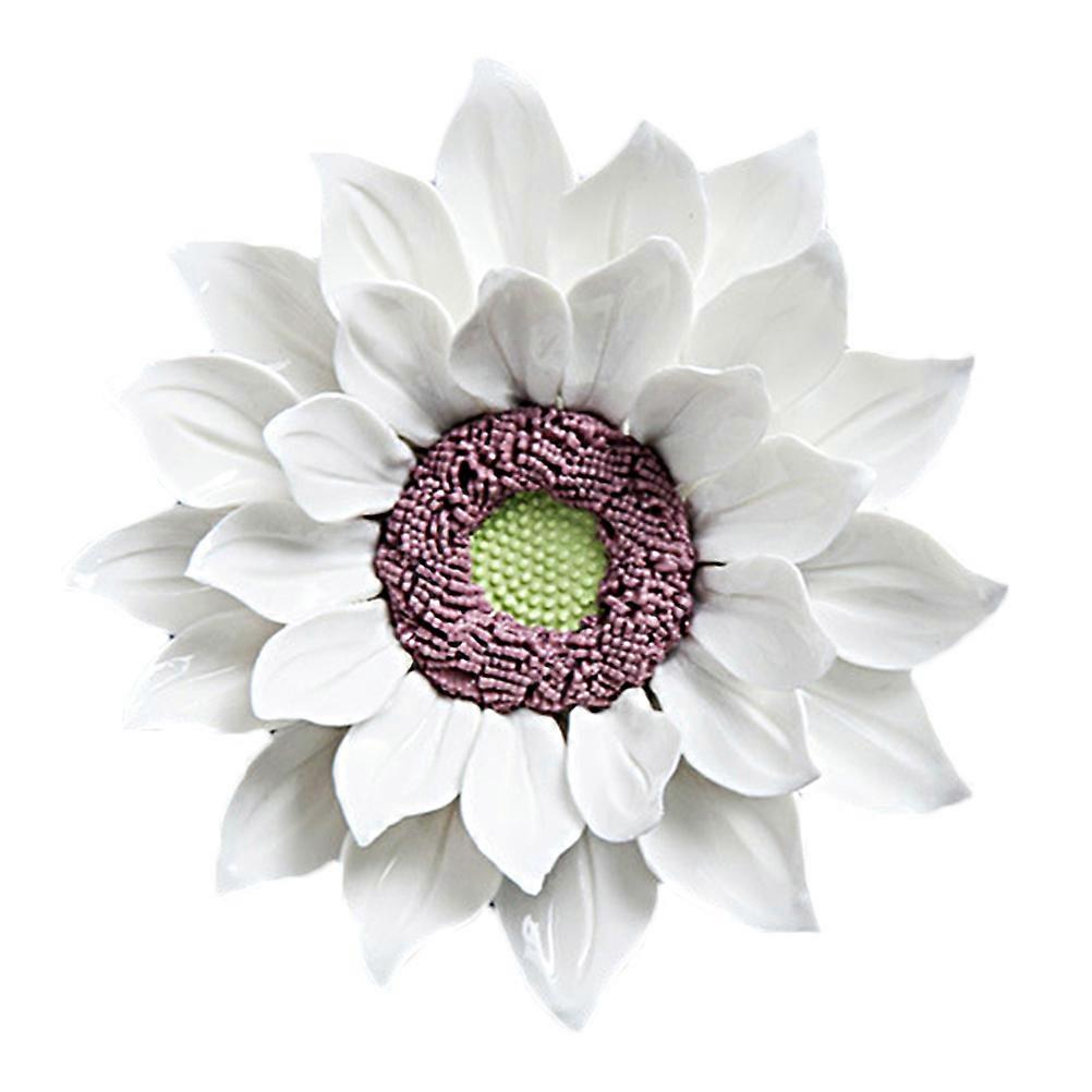 Home Decor Ceramic Sunflower Wall Accessories for Decoration 3Pcs