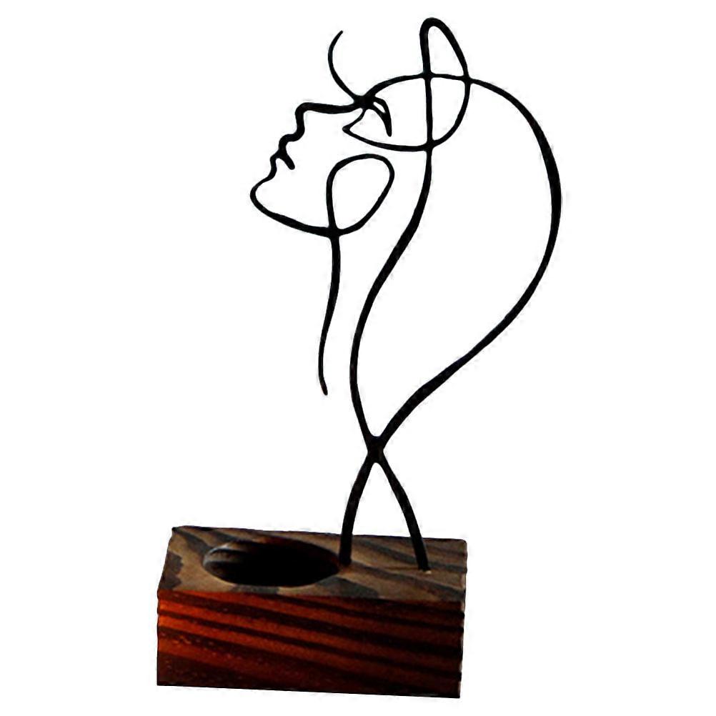 Abstract Figurine Candlestick Decorative Holder for Wedding 4Pcs