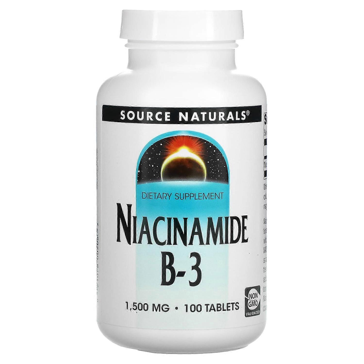 Source Naturals, Niacinamide B-3, 1,500 mg, 100 Tablets