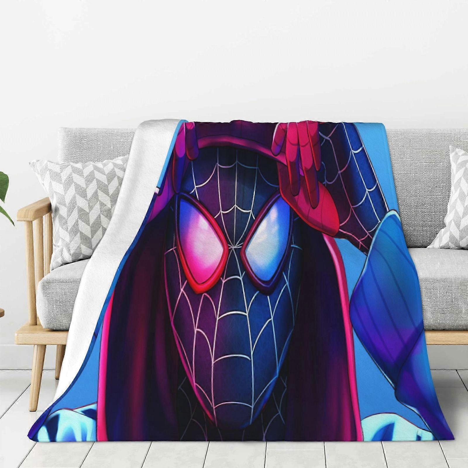 Spider-Man Fleece Blanket Super Soft Cozy Throw Blanket, Kids Bedding Features - Super Soft 80"X60"