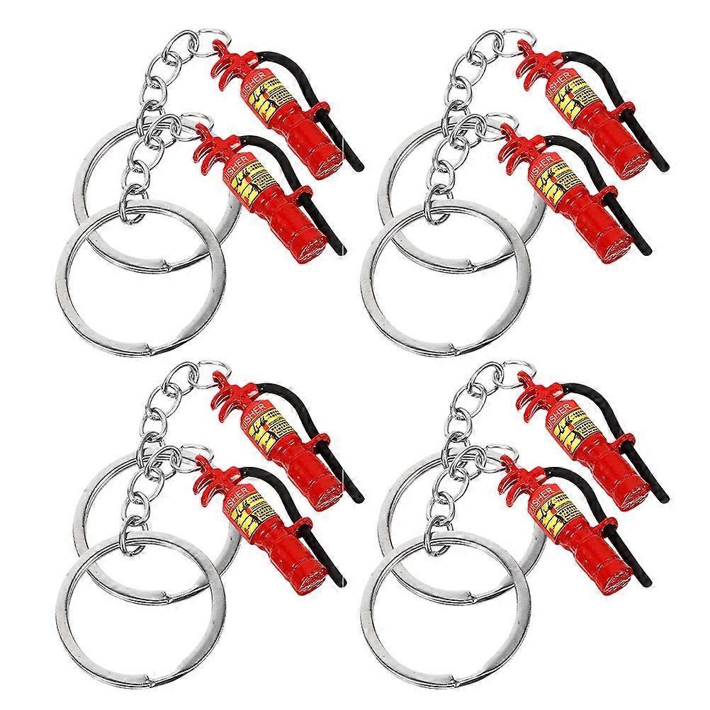 Mini Fire Extinguisher Keychain Alloy Pendant for Hanging 32Pcs