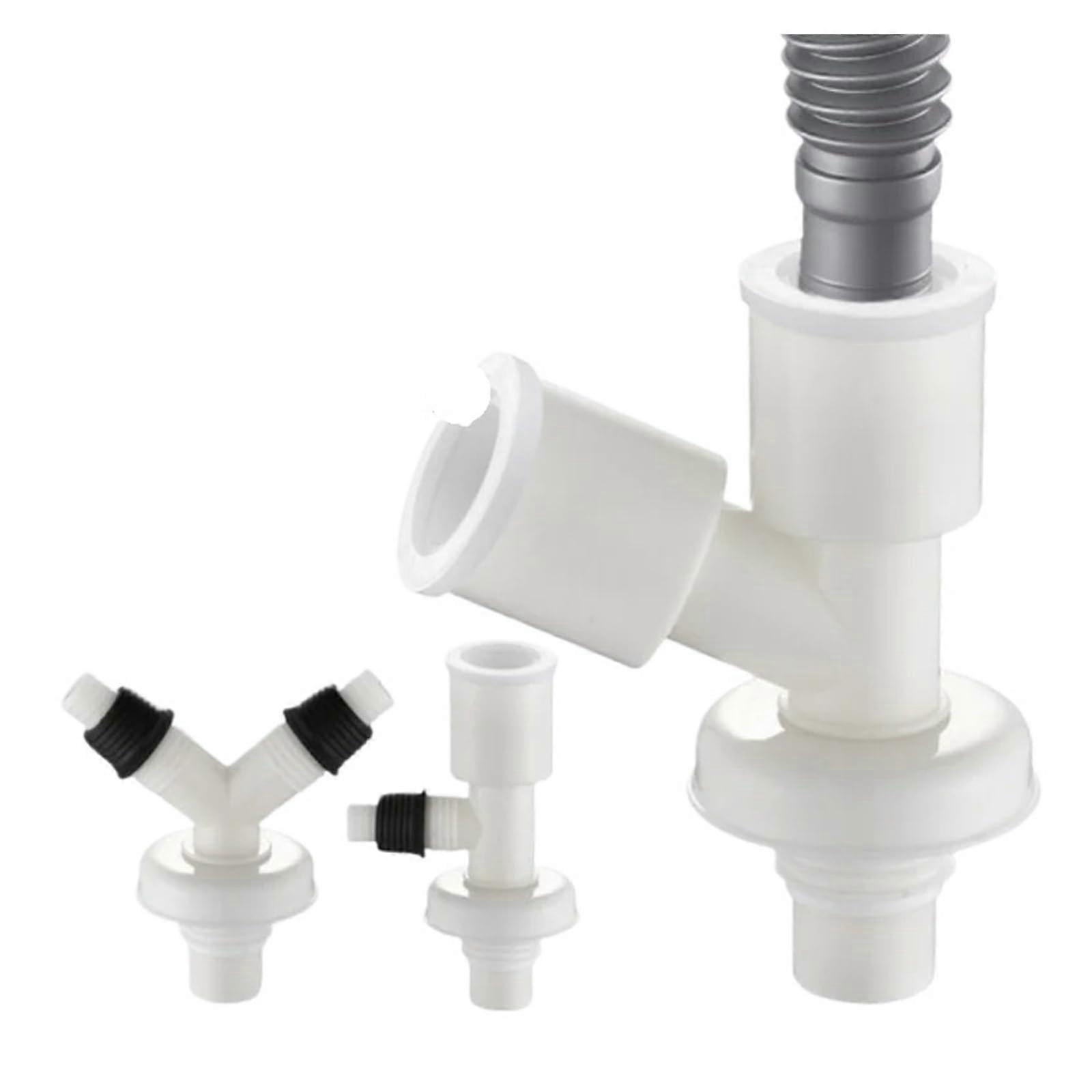 Washing Machine Drainage Connector ThreeWay YType Drain Pipe Bifaux furcated Sewer Tee For Sink Floor Drain Hose