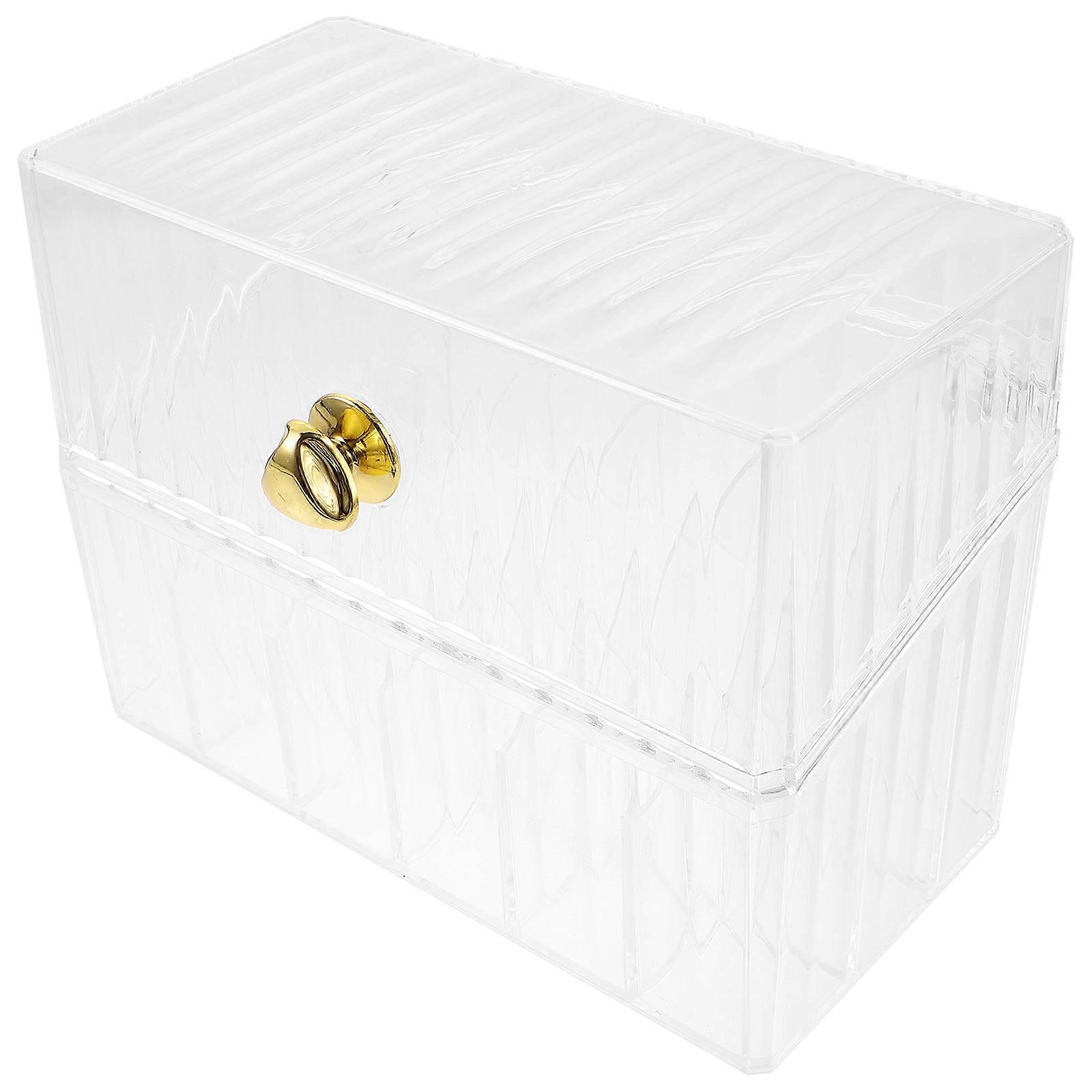 Desktop Organizer For Cosmetics Lip-gloss Holder 16X12.5X8CM Simple Shape With Dustproof Features 1Set