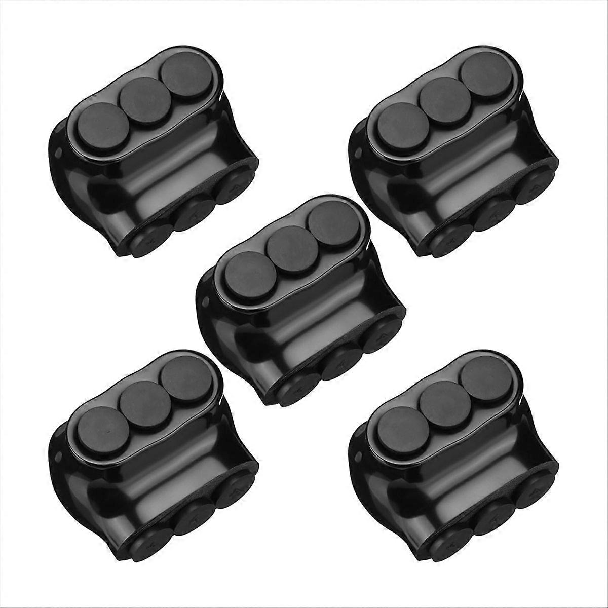 5 Pcs Black Insulated Multi Cable Connector