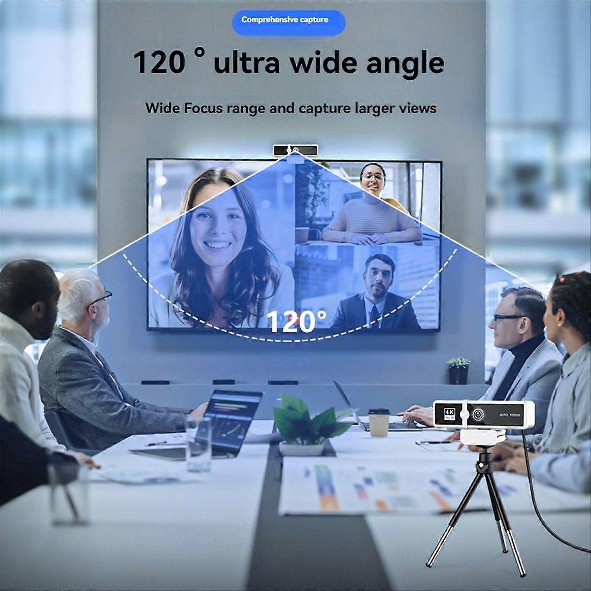 4K High Definition Video Conference USB Camera Black