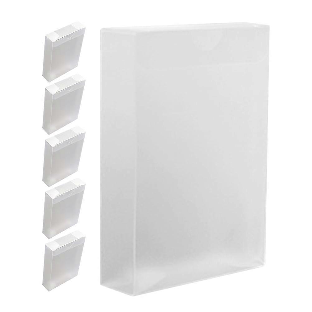 6pcs Playing Game Cards Boxes Empty Poker Cards Boxes Clear Card Cases Sleeves