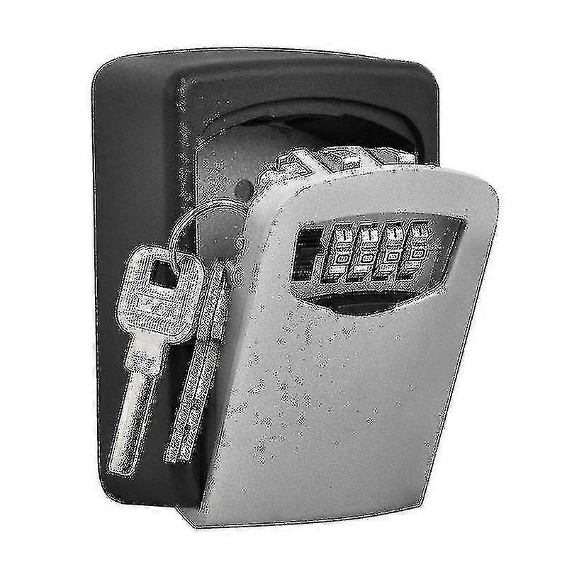 2025 4 Digit Mounted Key Safe Outdoor Combination - / Grey