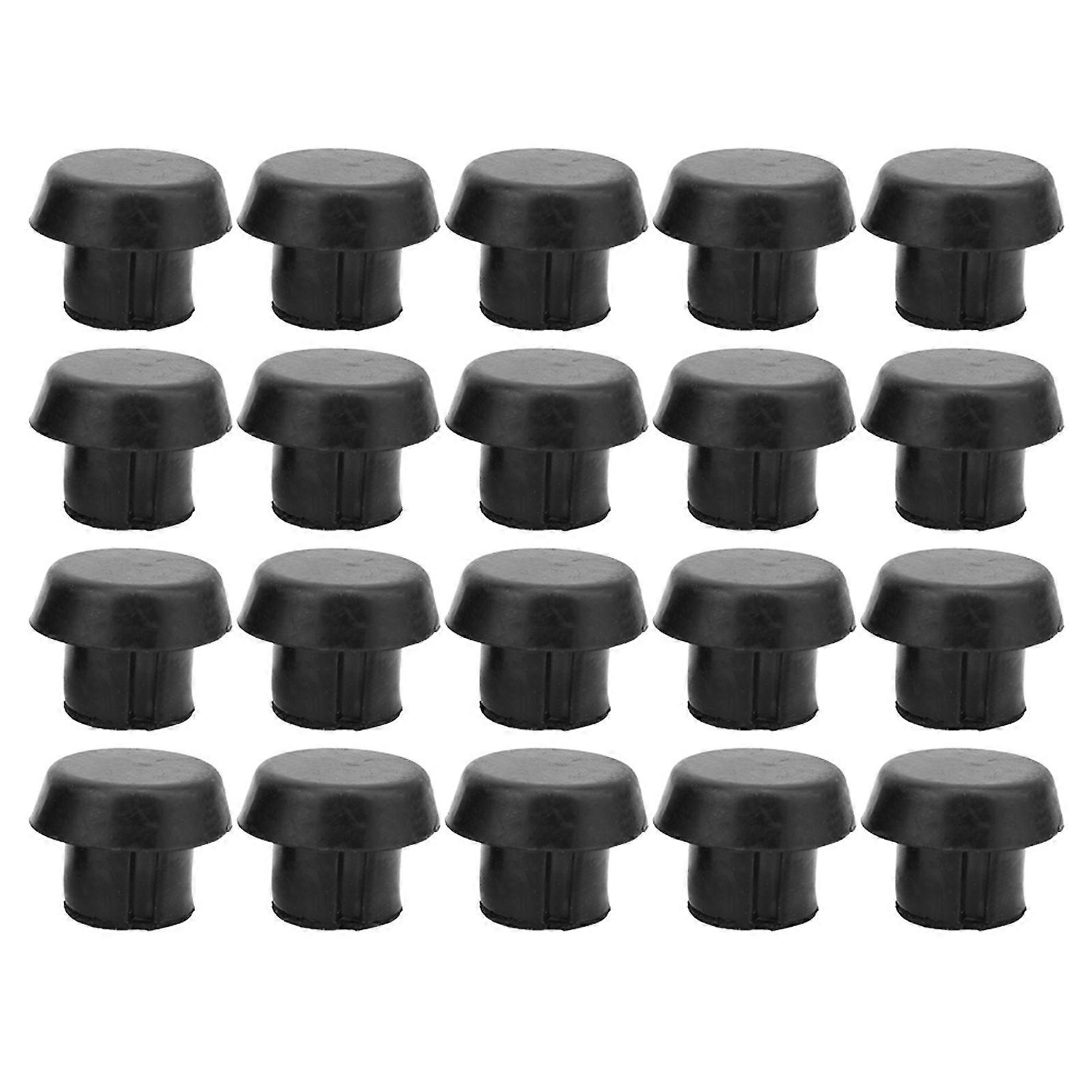 Lot de 20 protections en caoutchouc pour queue de billard