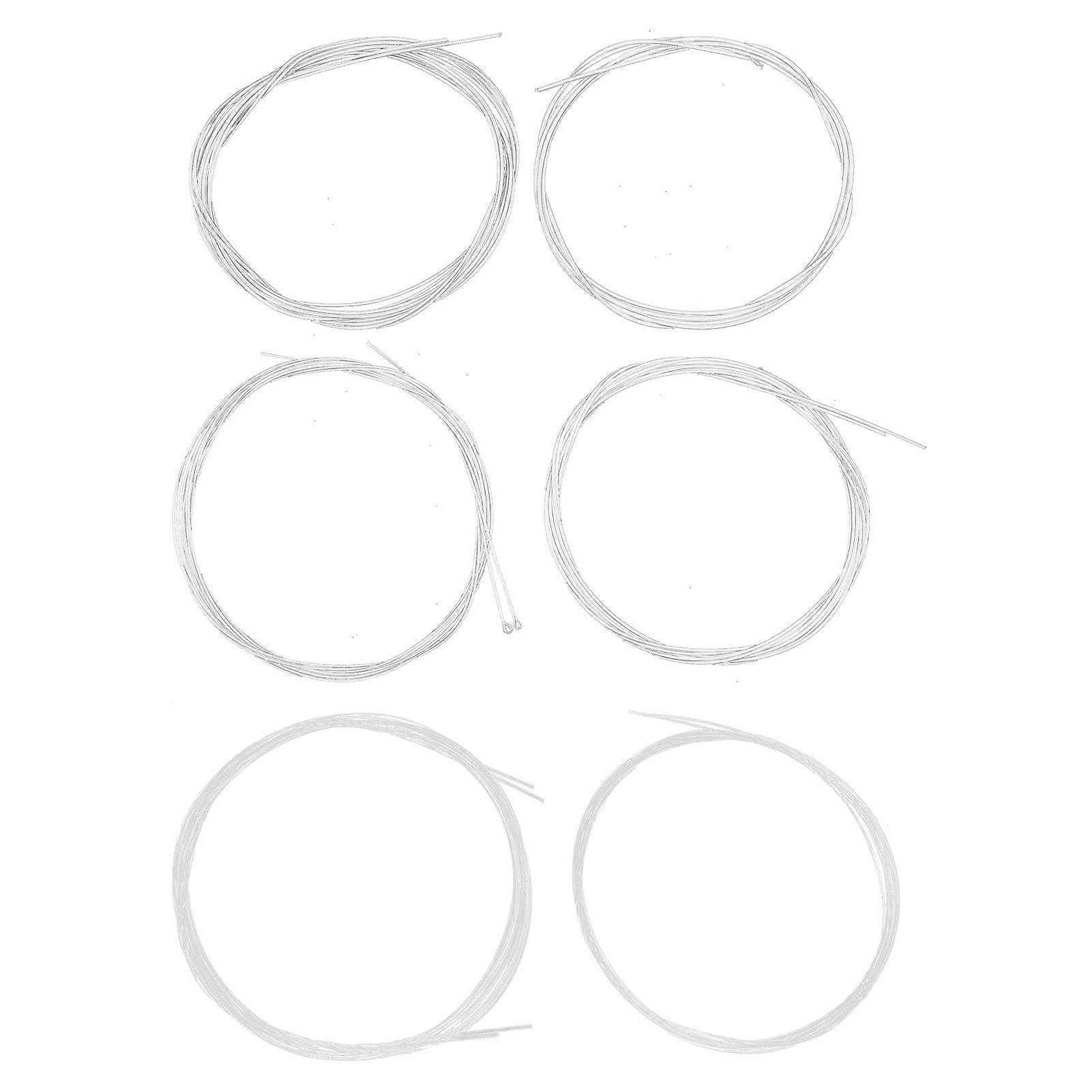 6PCS Oud Strings Set 1G 2D 3A 4E 5B 6F Nylon SilverPlated Copper Alloy Replacement