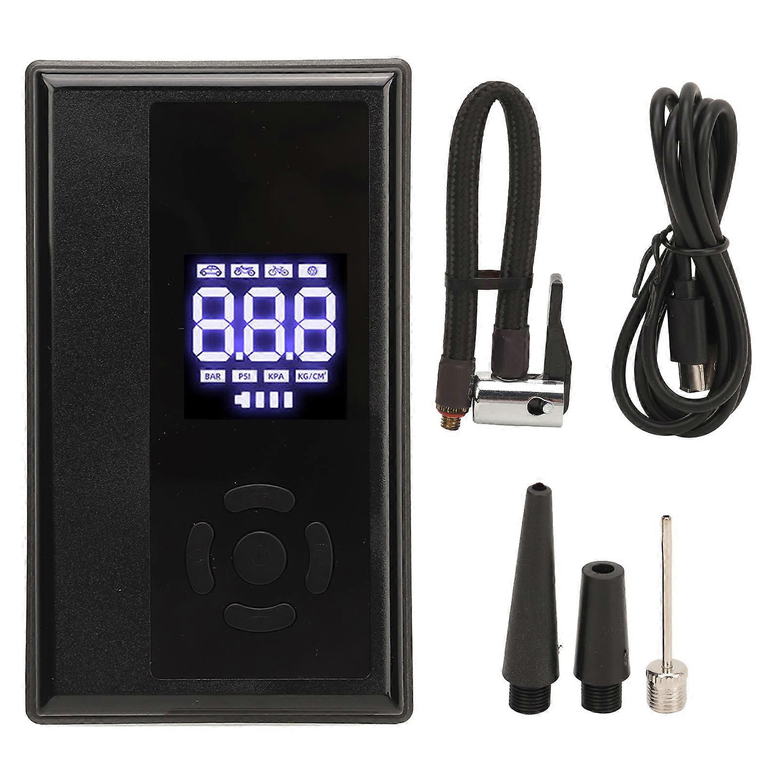 Highly efficient tire inflator for motorcycles with cordless design