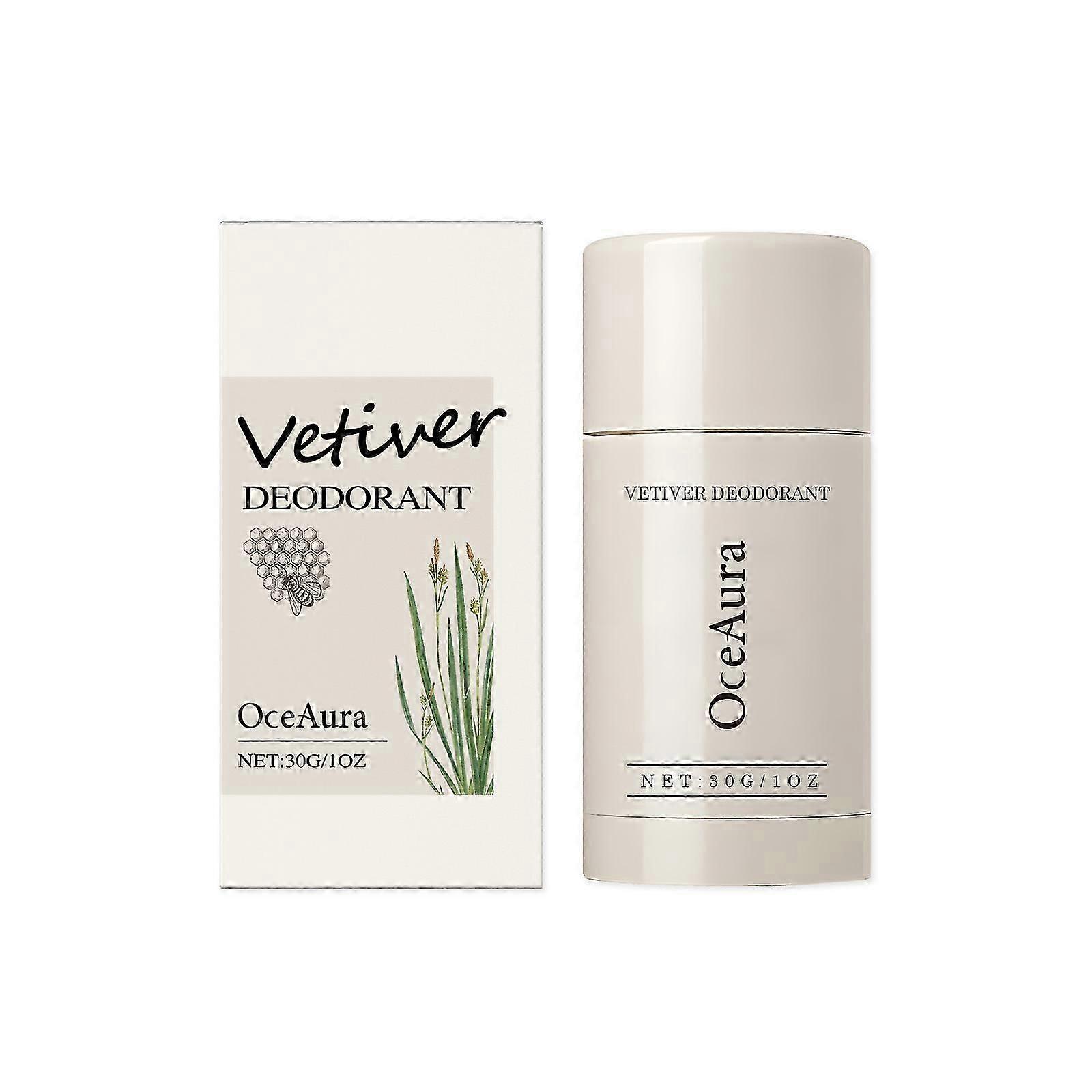 Natural Vetiver Deodorant Stick - Alcohol-Free