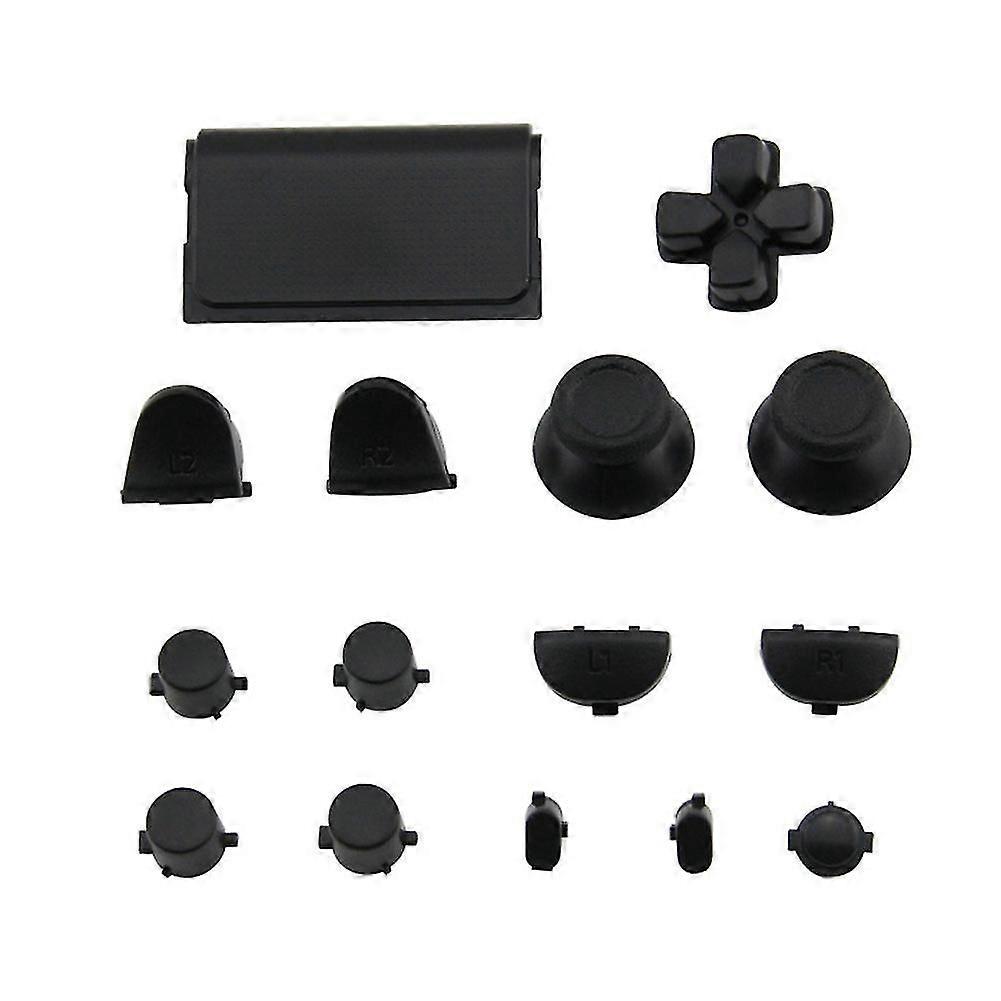 Sinknap 15stk / sett Reservedeler Ensfargede knapper Kit For PS4-kontroller Gamepad