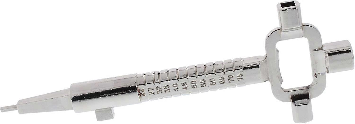 6 in 1 Wrench 6/7 / 8 mm Square Spanner Allen Wrench with Scale Multi-function Universal Construction Site Master Key in Solid Zinc Alloy for Opening 