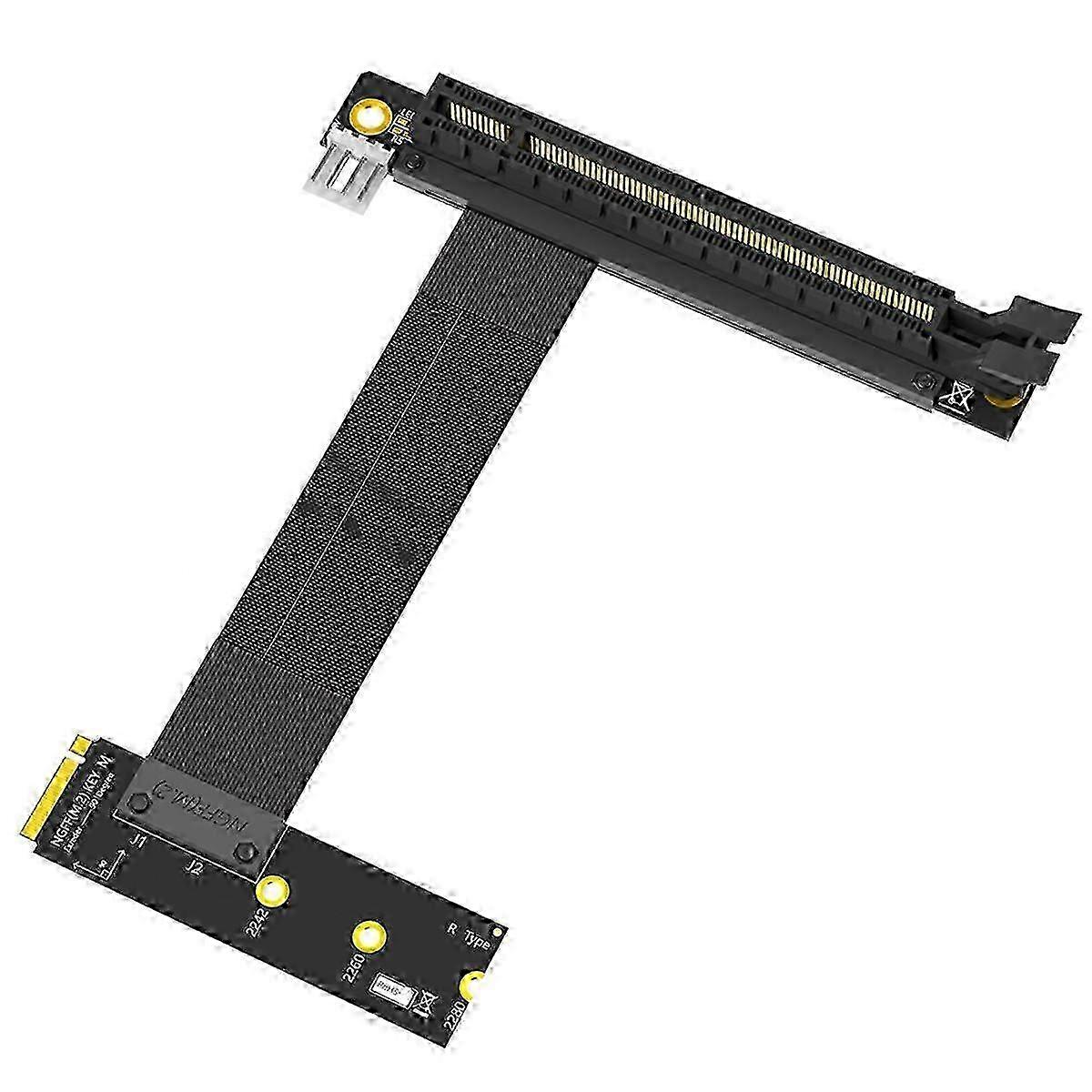 M.2 NGFF Key M to PCI-E Graphics Card Riser Adapter with Nvme Extension Cable