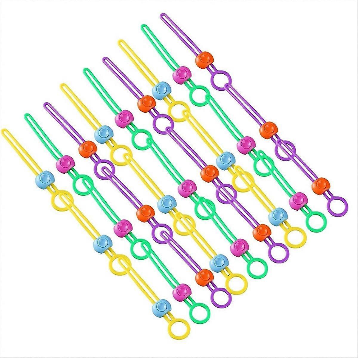 30PCS Explainout Multi-Purpose Sealer, TPE Reusable Zip Ties for Food and Cable Management