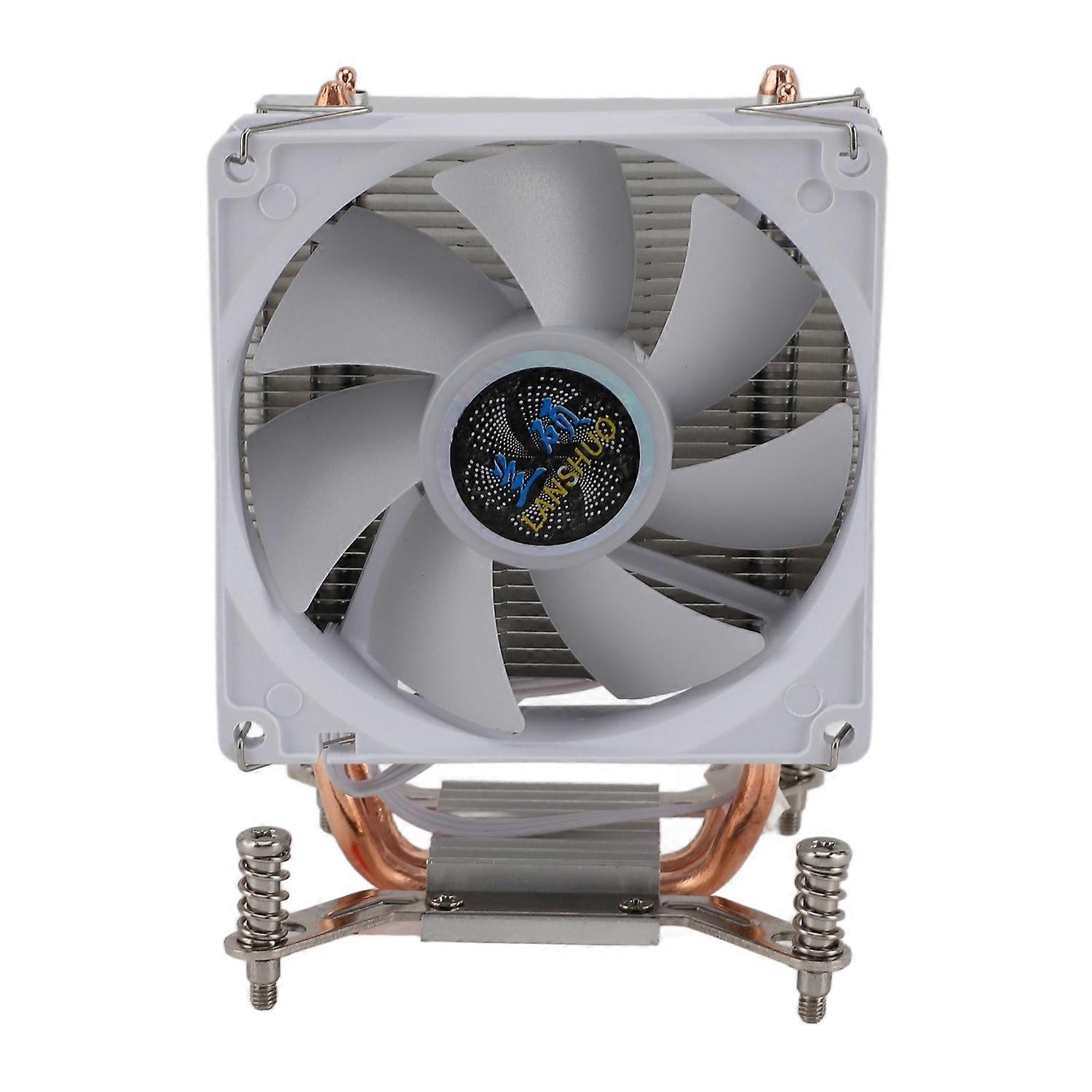 9CM CPU Cooler 2 Copper Heat Pipes Colorful Lighting Effects DIY Install Computer CPU Cooling Fans f