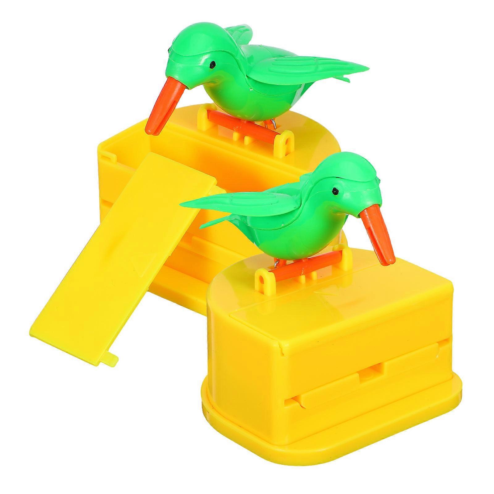 Bird Toothpick Box Automatic Dispenser for Kitchen 2Pcs Pack