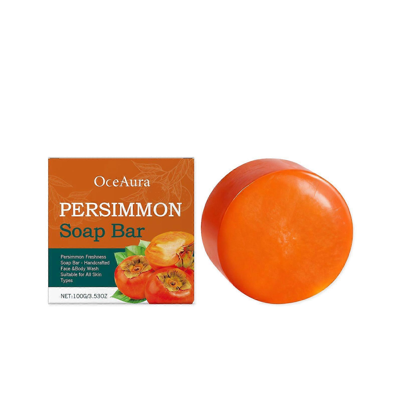 OceAura Persimmon Moisturizing Cleansing Soap Gently Cleanses The Body, Making The Skin Smooth And Tender On A Daily Basis